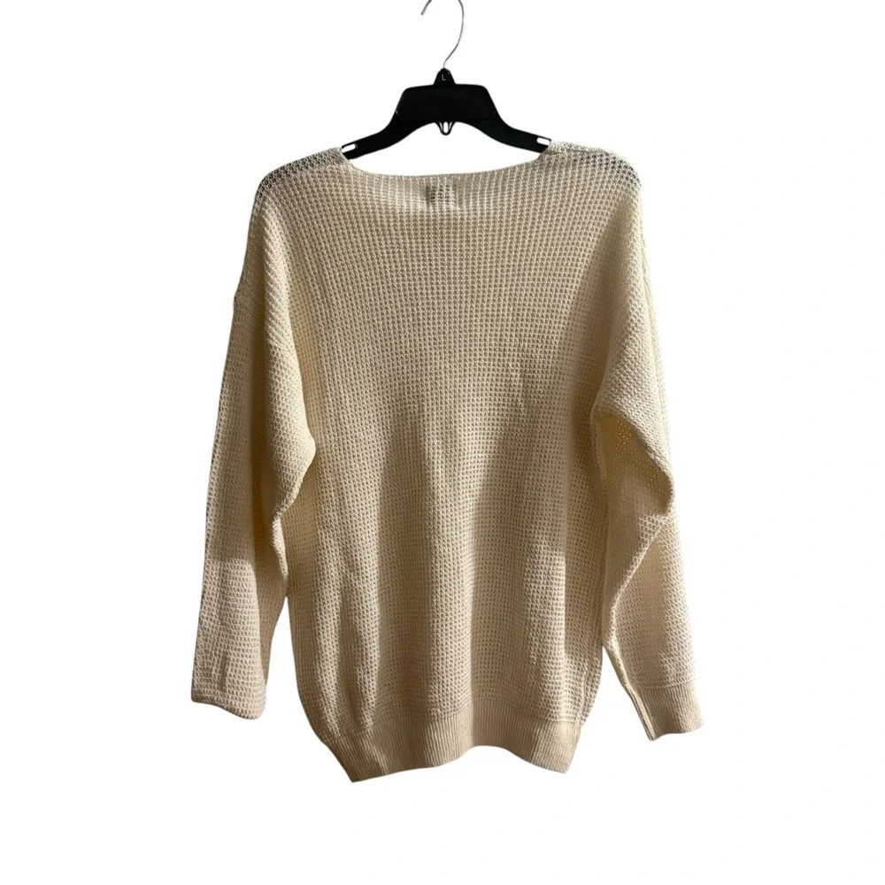 NWT Zara Beige Women's Crew Neck Sweater - Picture 2 of 5
